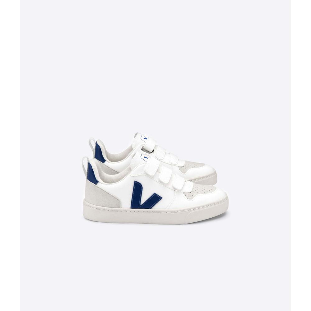 Pantofi Copii Veja V-10 CWL White/Navy | RO 774LIS